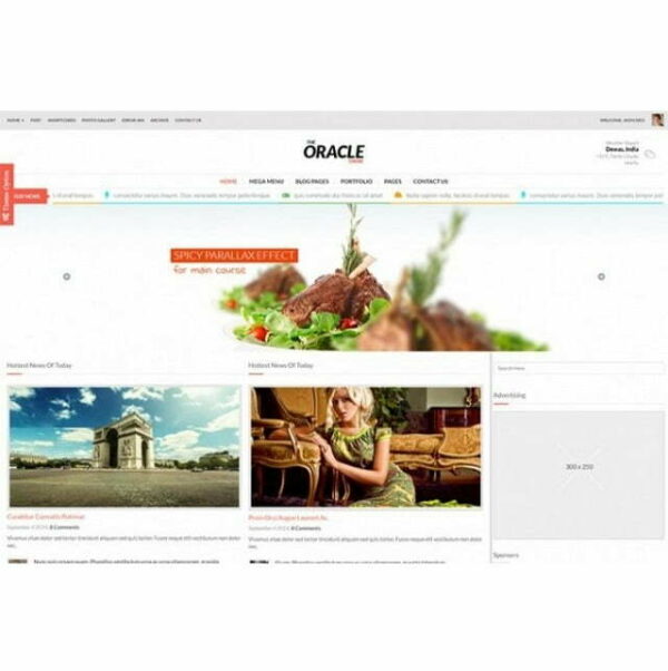 Oracle News - HTML Template